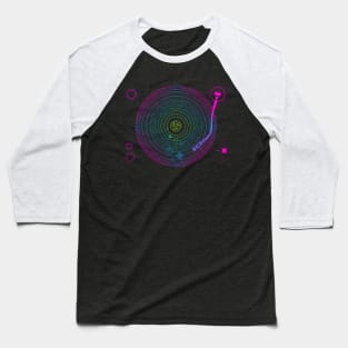 Space DJ Turntable Baseball T-Shirt